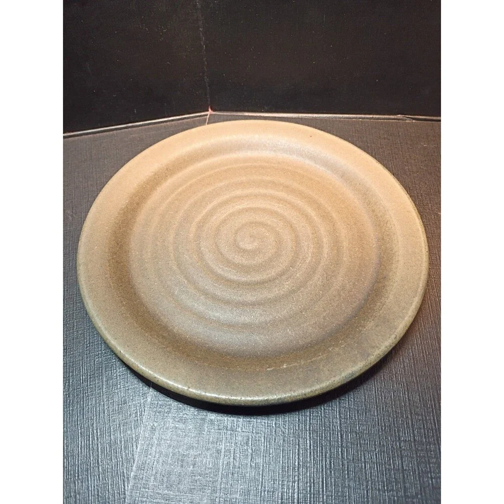 From Miry Clay Pottery Salad Plate Chocolate Espresso 8